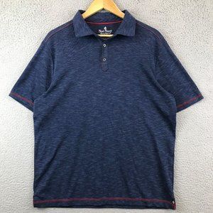 Nat Nast Luxury Originals Men L Short Sleeve Lightweight Blue Polo Shirt